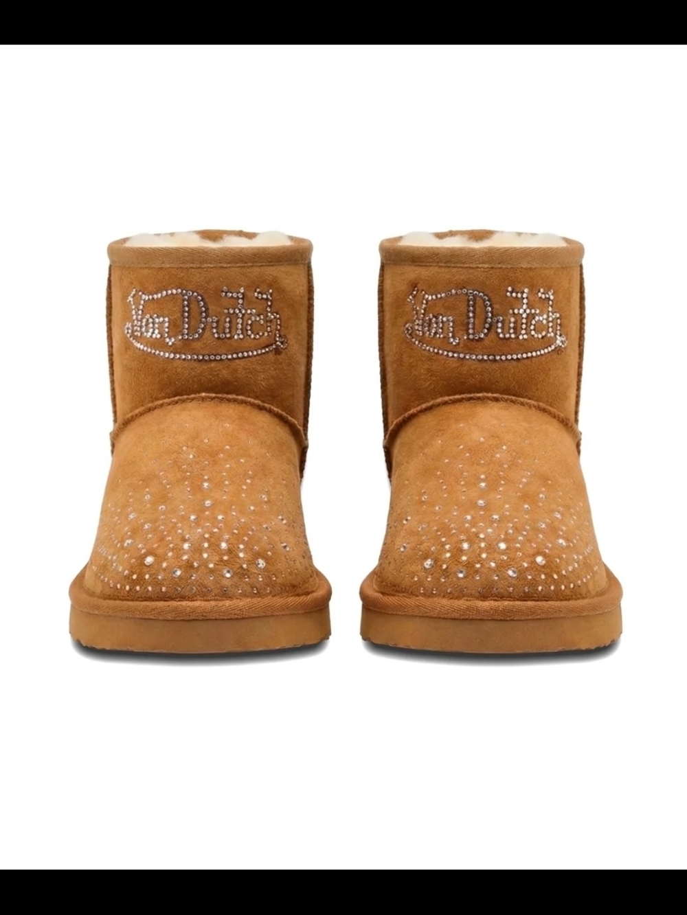 Rhinestone Shearling Boot 39 (8.5W)